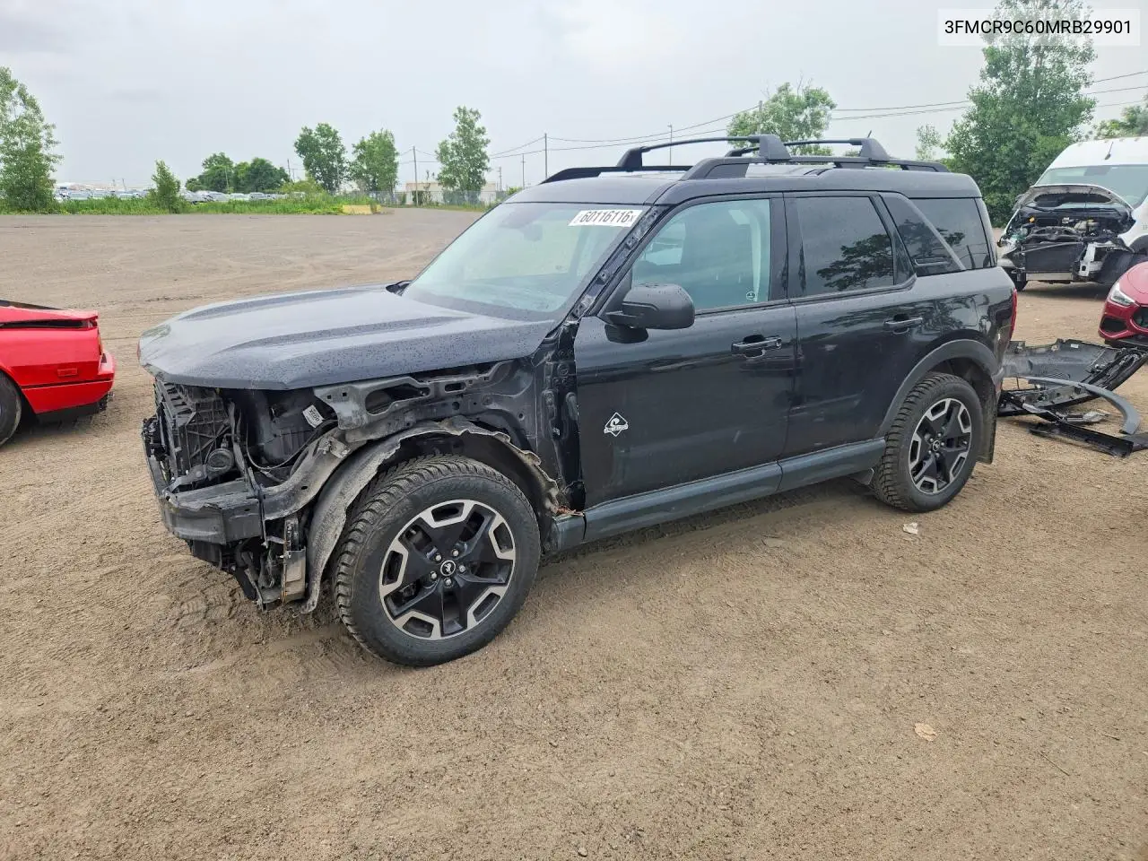 2021 Ford Bronco Sport Outer Banks VIN: 3FMCR9C60MRB29901 Lot: 60116116