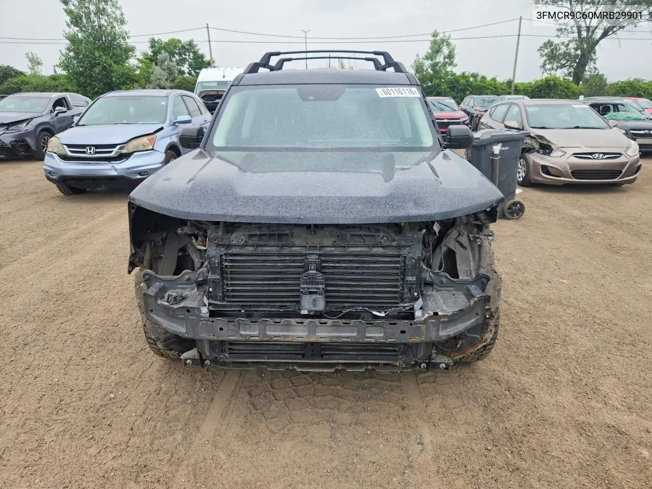 2021 Ford Bronco Sport Outer Banks VIN: 3FMCR9C60MRB29901 Lot: 60116116