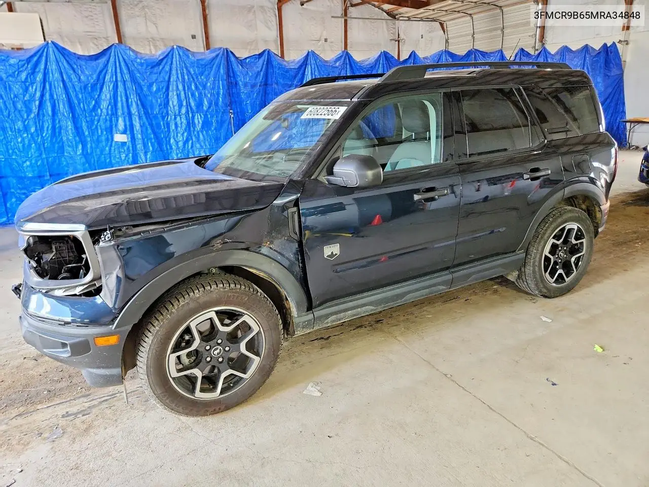 2021 Ford Bronco Sport Big Bend VIN: 3FMCR9B65MRA34848 Lot: 60822566
