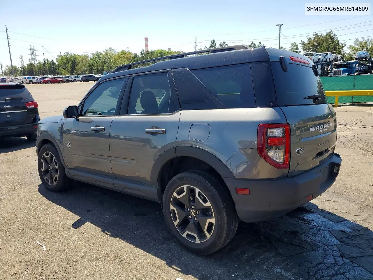 2021 Ford Bronco Sport Outer Banks VIN: 3FMCR9C66MRB14609 Lot: 60975916