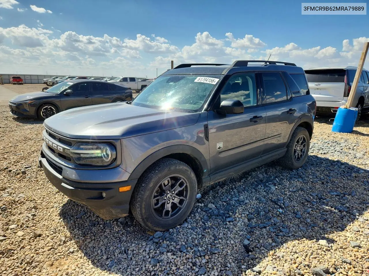 2021 Ford Bronco Sport Big Bend VIN: 3FMCR9B62MRA79889 Lot: 61794156