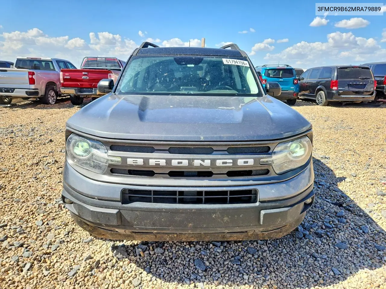 2021 Ford Bronco Sport Big Bend VIN: 3FMCR9B62MRA79889 Lot: 61794156