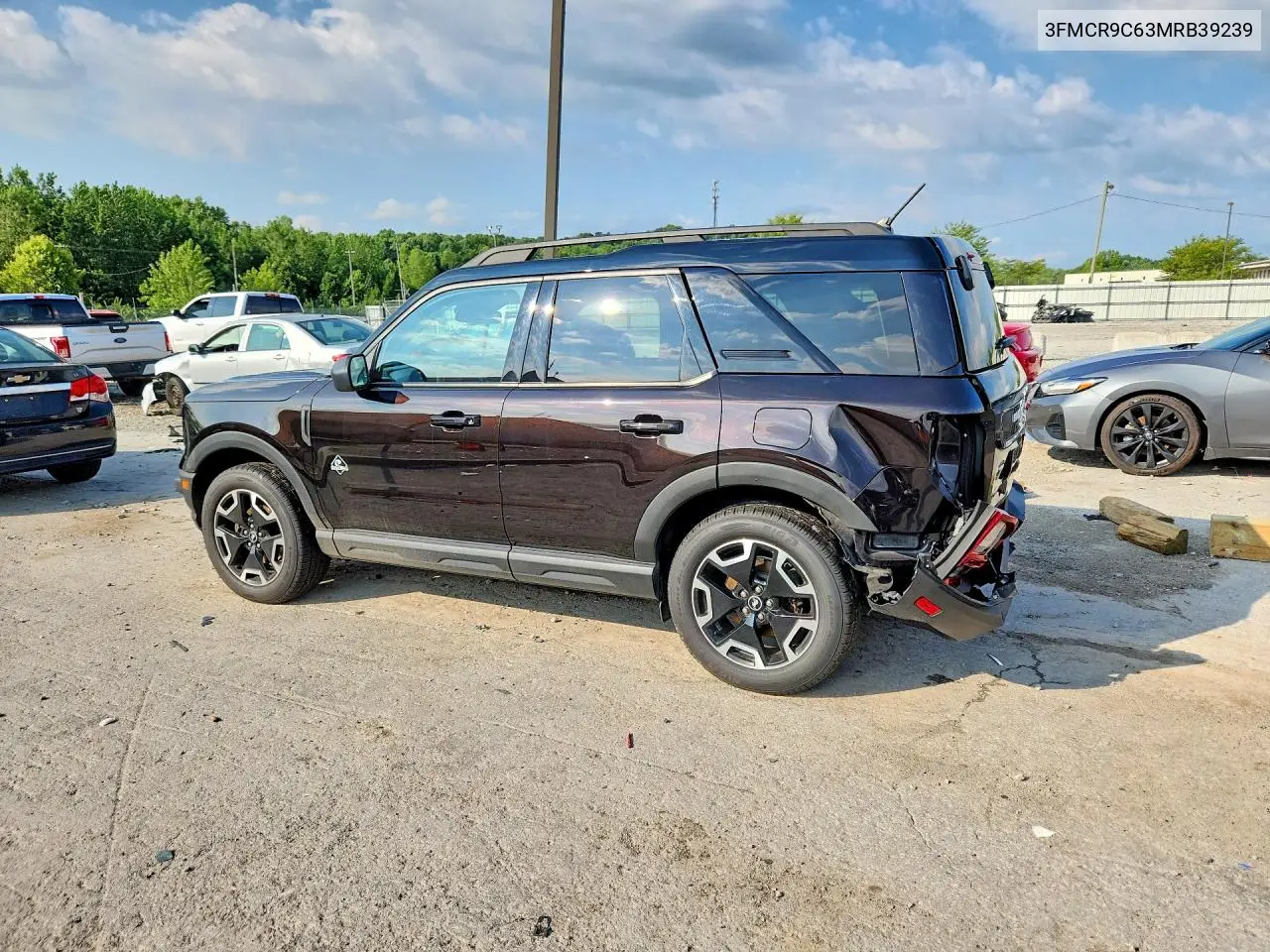 2021 Ford Bronco Sport Outer Banks VIN: 3FMCR9C63MRB39239 Lot: 61963556