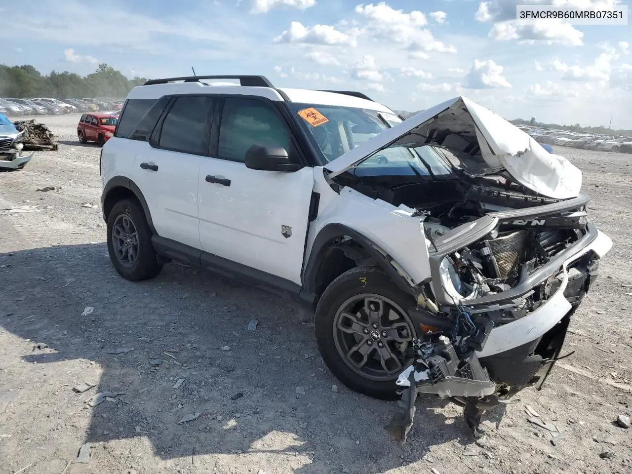 2021 Ford Bronco Sport Big Bend VIN: 3FMCR9B60MRB07351 Lot: 66660155