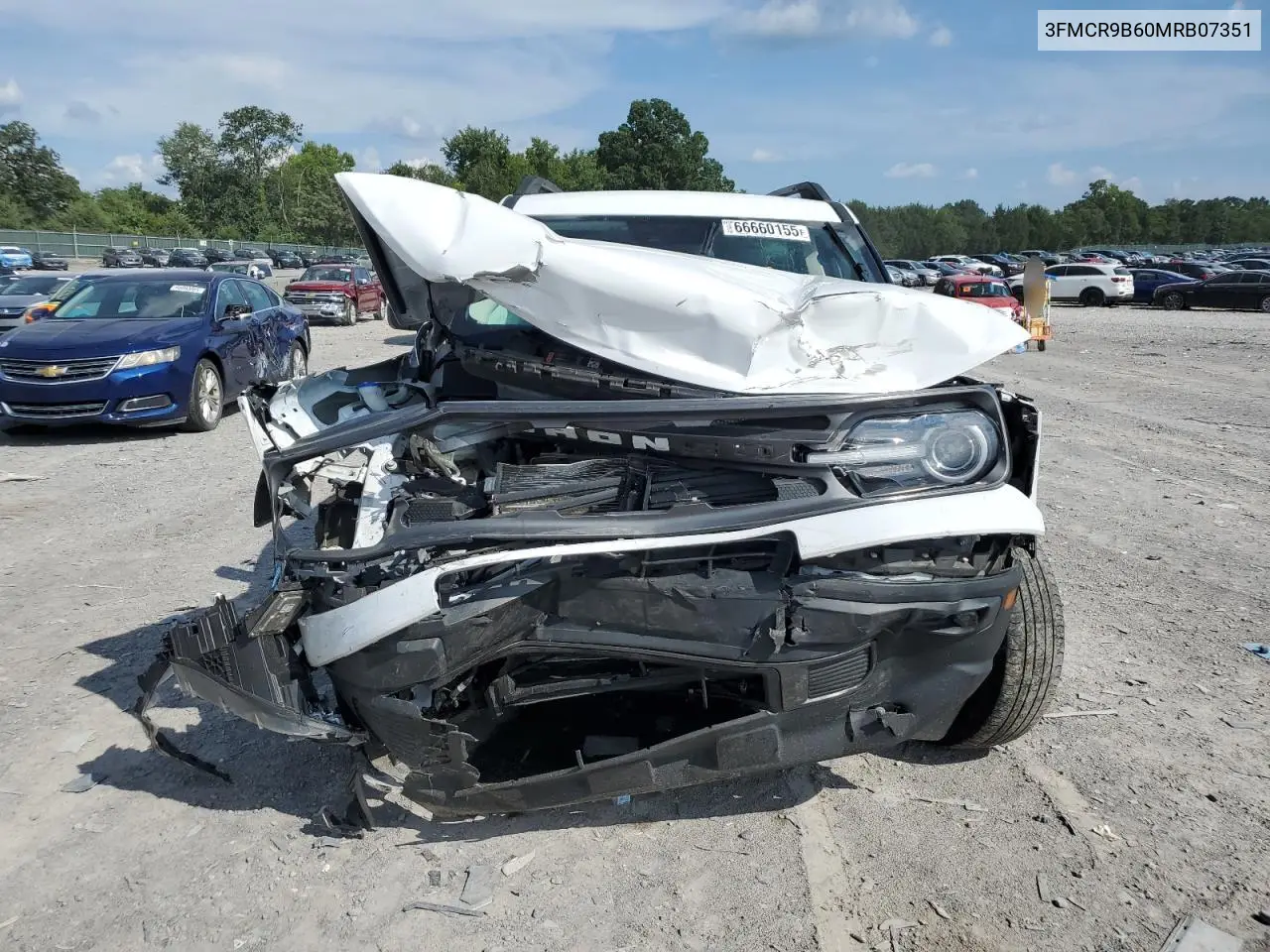 2021 Ford Bronco Sport Big Bend VIN: 3FMCR9B60MRB07351 Lot: 66660155