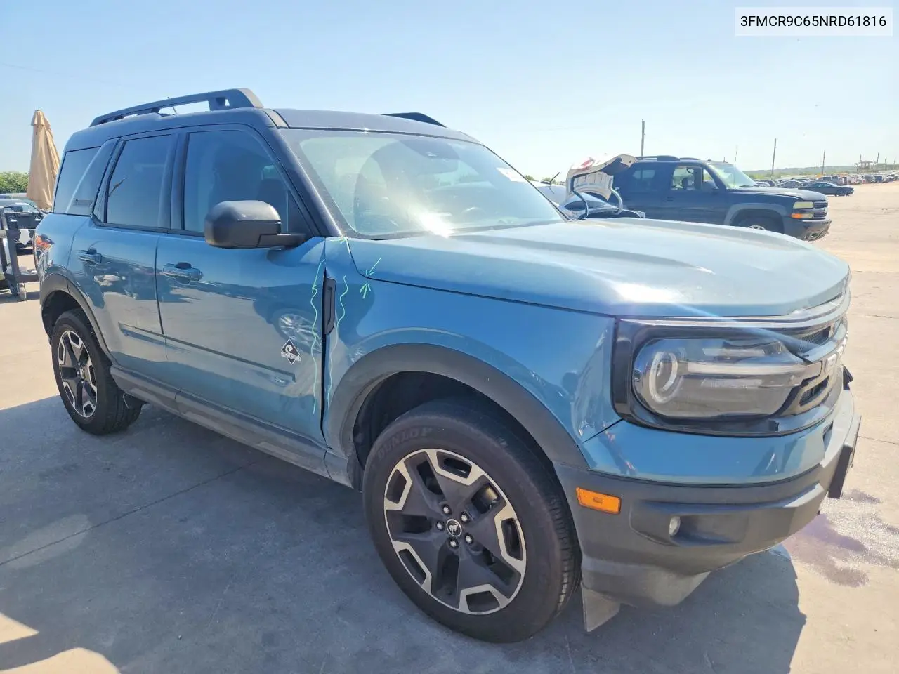 2022 Ford Bronco Sport Outer Banks VIN: 3FMCR9C65NRD61816 Lot: 60087346