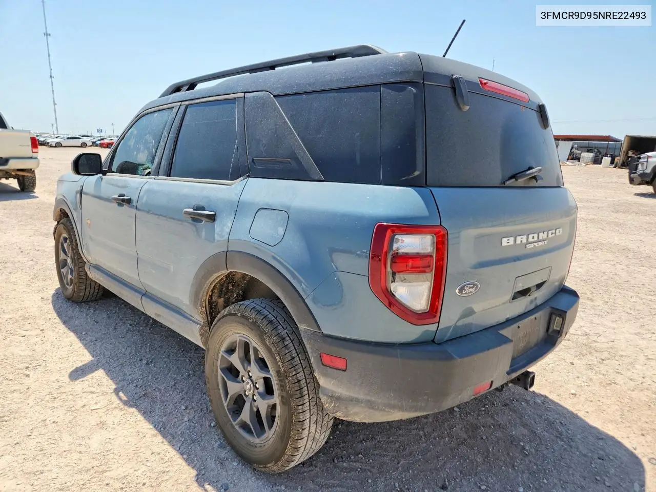 2022 Ford Bronco Sport Badlands VIN: 3FMCR9D95NRE22493 Lot: 60428376