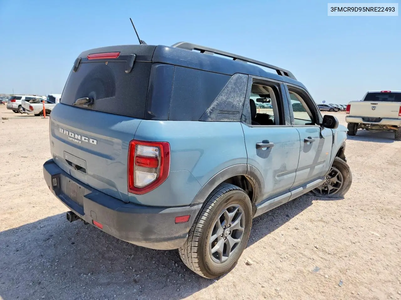 2022 Ford Bronco Sport Badlands VIN: 3FMCR9D95NRE22493 Lot: 60428376