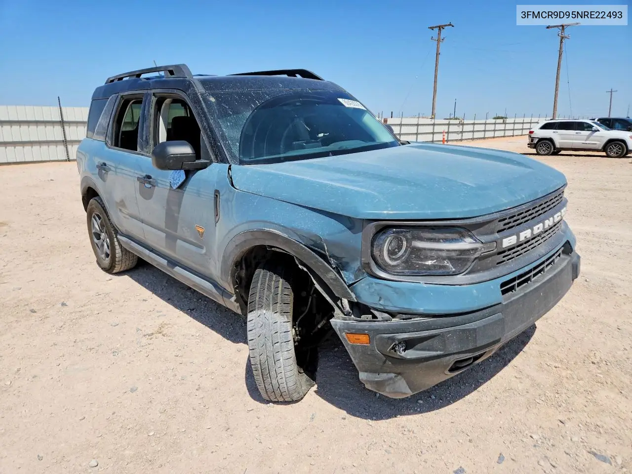 2022 Ford Bronco Sport Badlands VIN: 3FMCR9D95NRE22493 Lot: 60428376