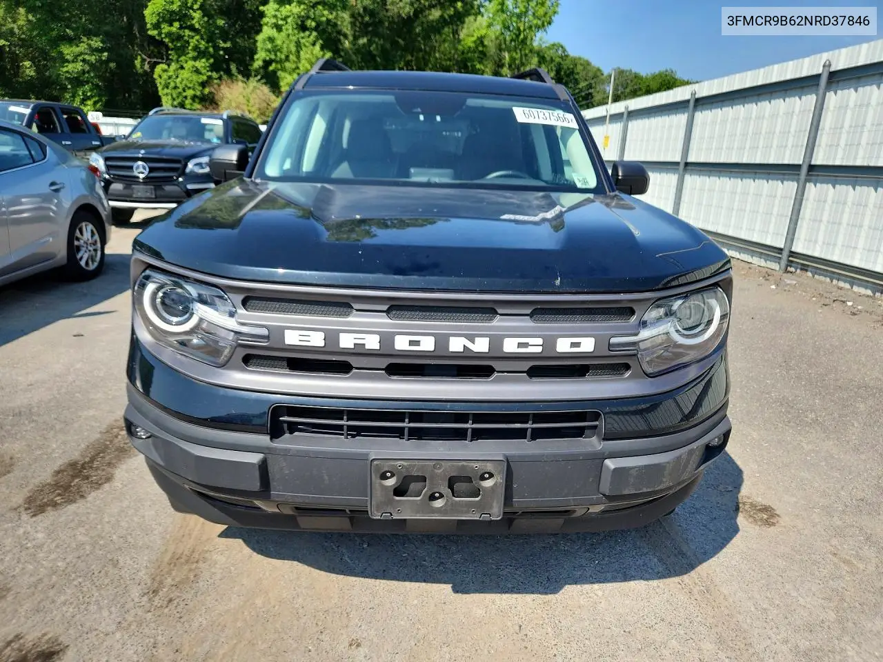 2022 Ford Bronco Sport Big Bend VIN: 3FMCR9B62NRD37846 Lot: 60737566