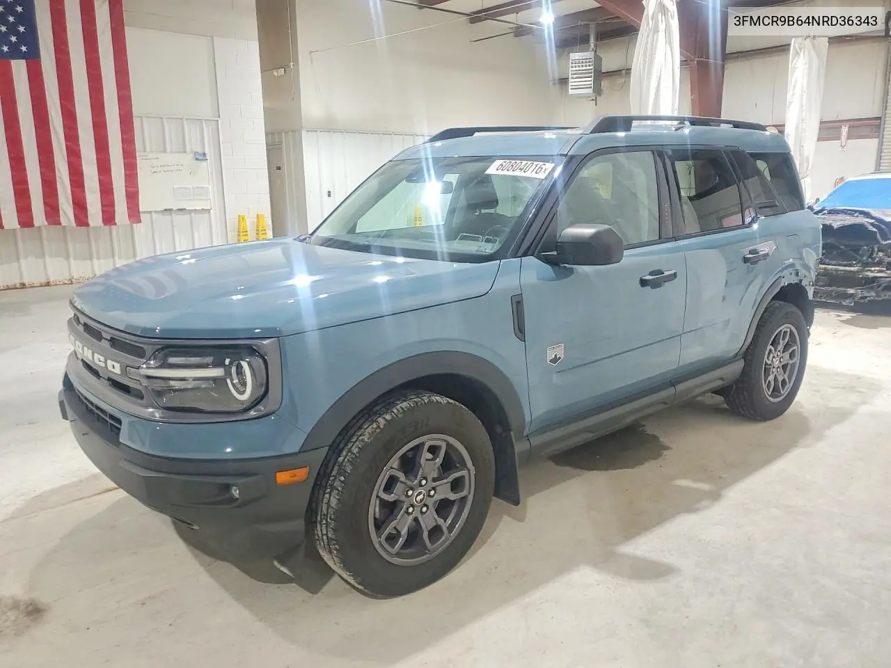 2022 Ford Bronco Sport Big Bend VIN: 3FMCR9B64NRD36343 Lot: 60804016