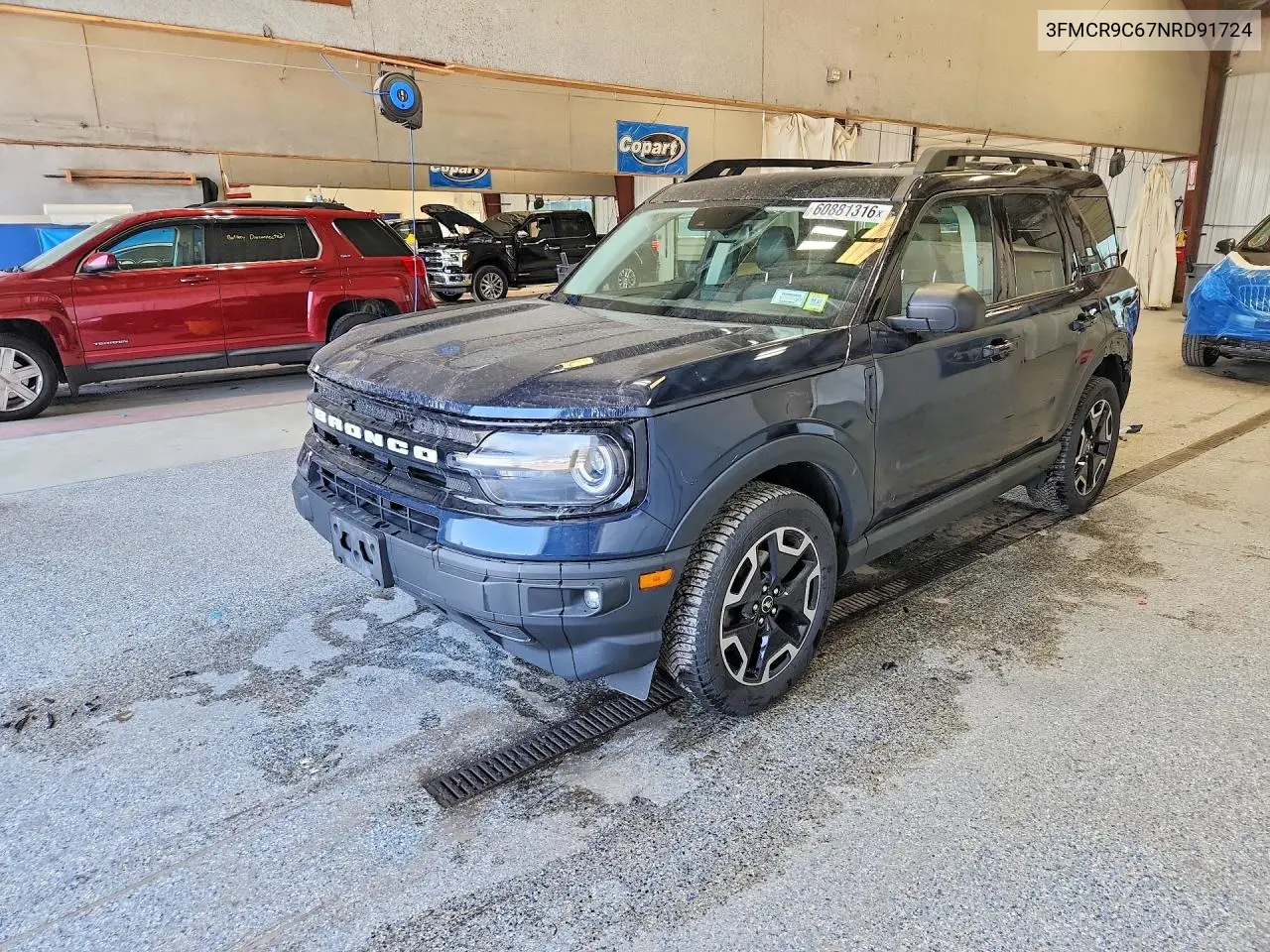 2022 Ford Bronco Sport Outer Banks VIN: 3FMCR9C67NRD91724 Lot: 60881316