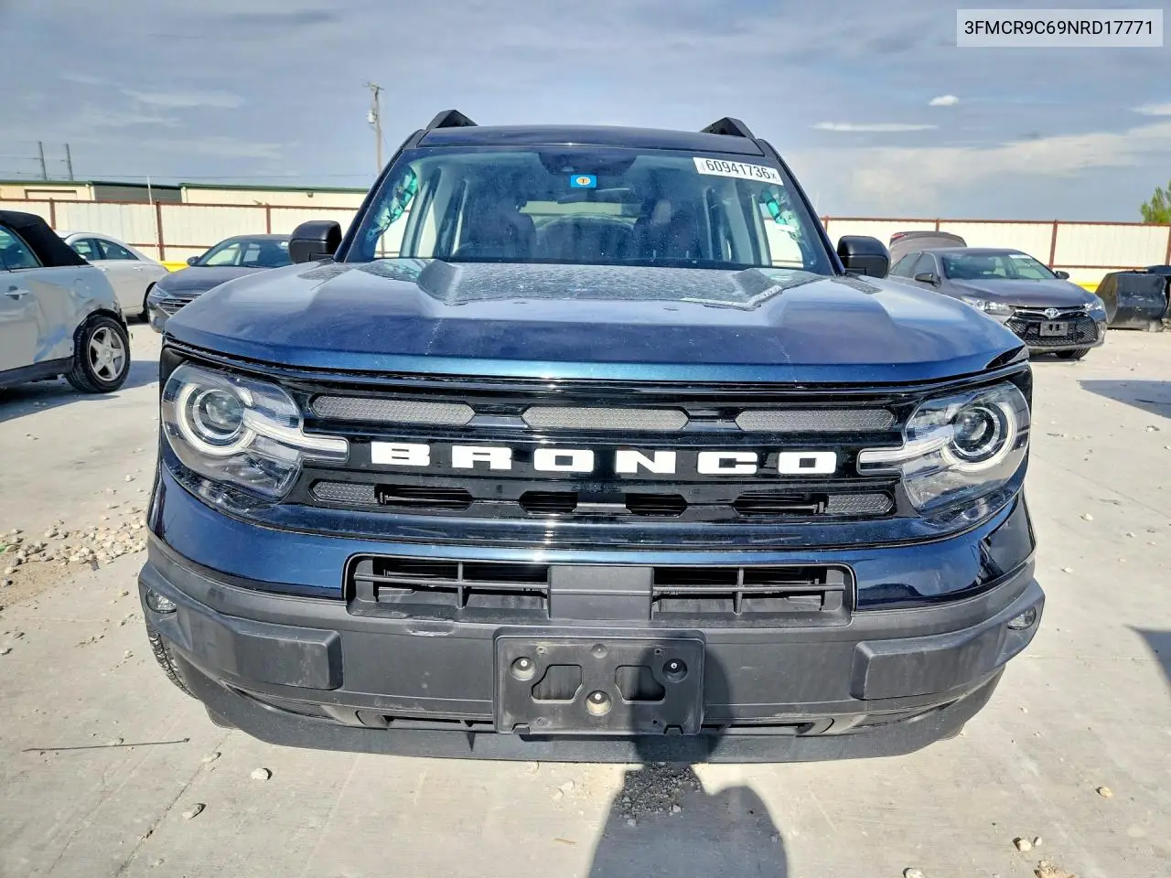 2022 Ford Bronco Sport Outer Banks VIN: 3FMCR9C69NRD17771 Lot: 60941736