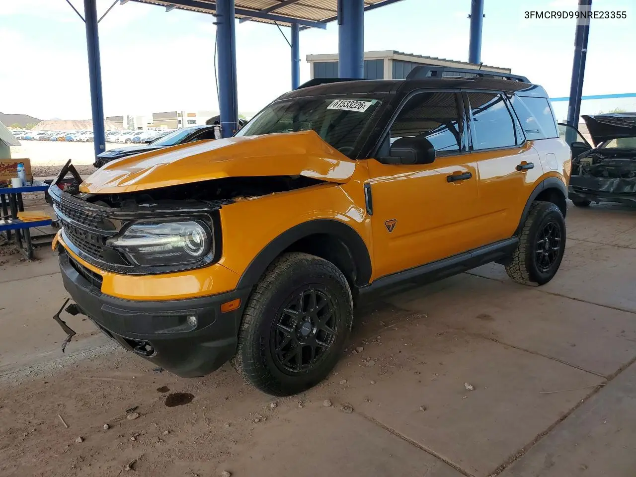 2022 Ford Bronco Sport Badlands VIN: 3FMCR9D99NRE23355 Lot: 61533226