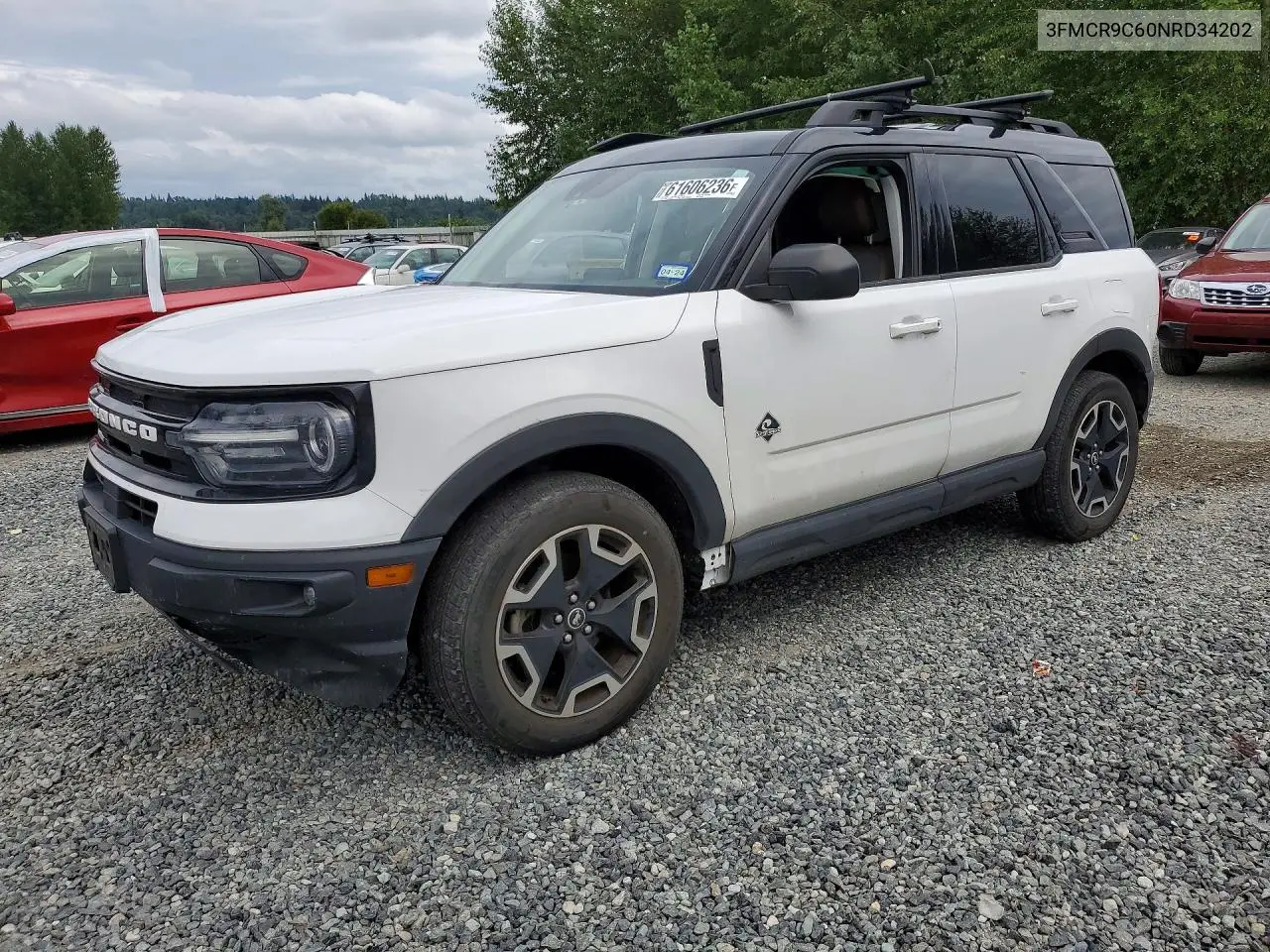 2022 Ford Bronco Sport Outer Banks VIN: 3FMCR9C60NRD34202 Lot: 61606236