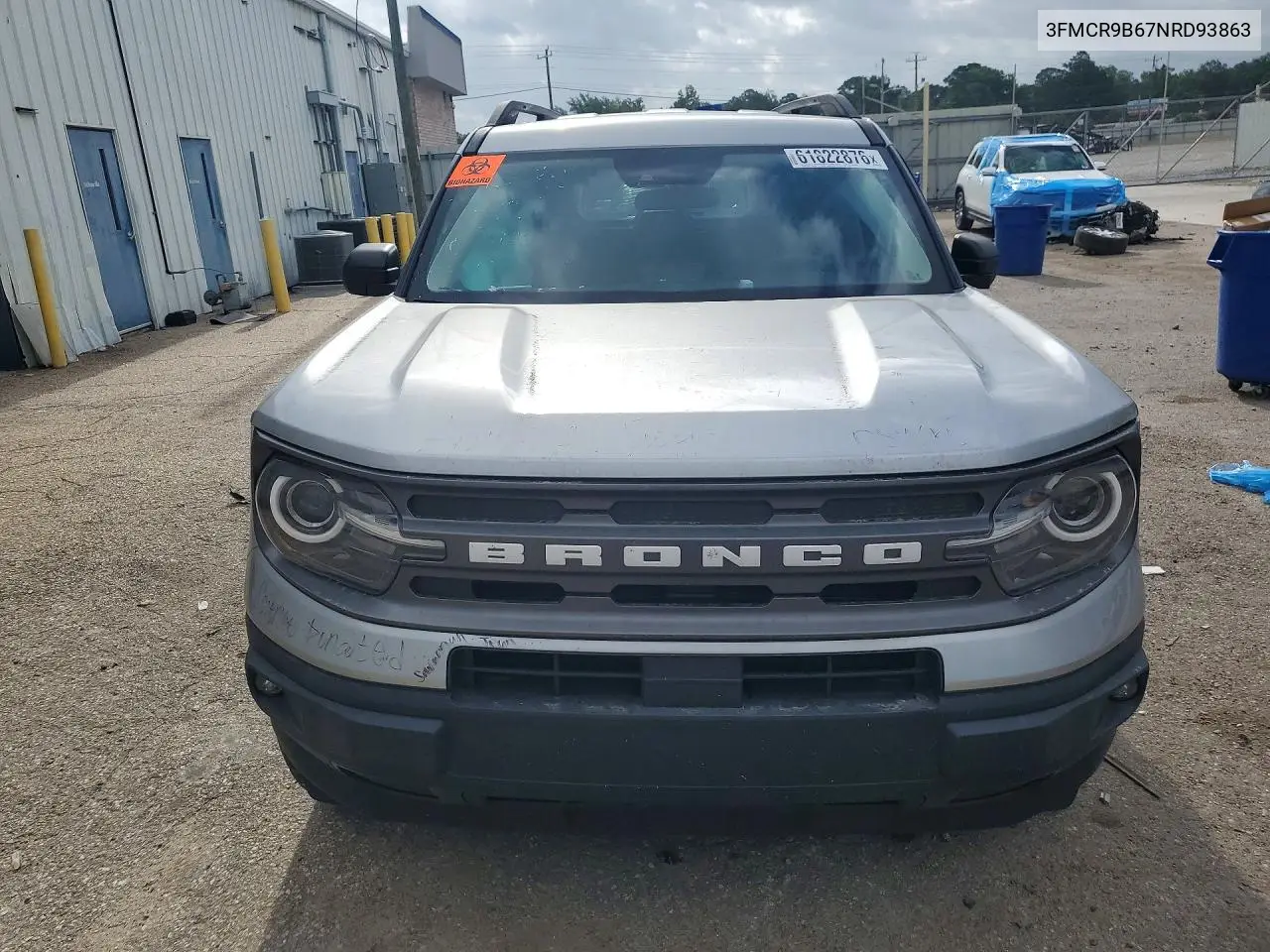 2022 Ford Bronco Sport Big Bend VIN: 3FMCR9B67NRD93863 Lot: 61822876