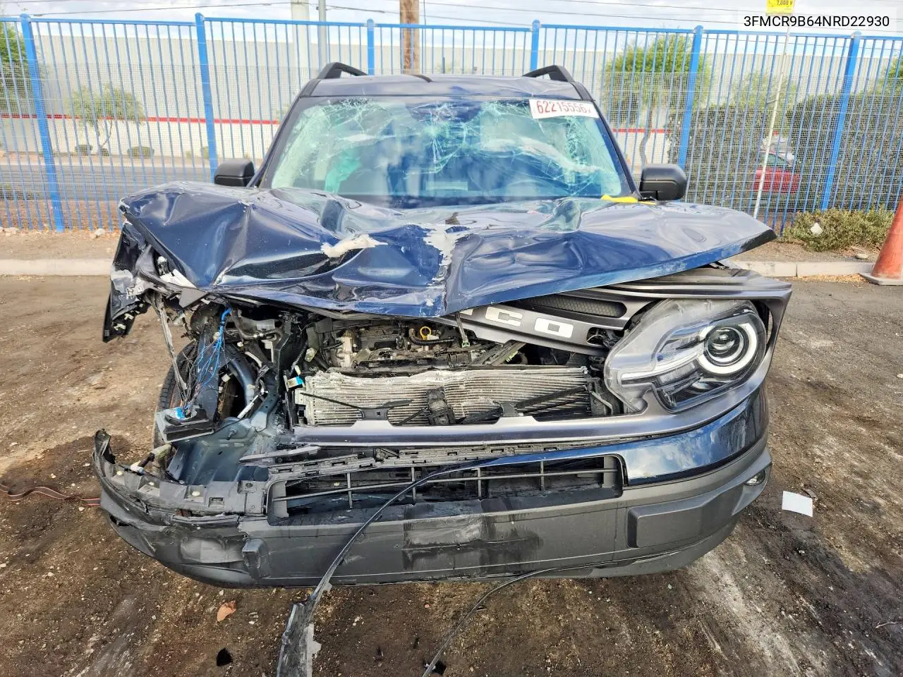 2022 Ford Bronco Sport Big Bend VIN: 3FMCR9B64NRD22930 Lot: 62215556