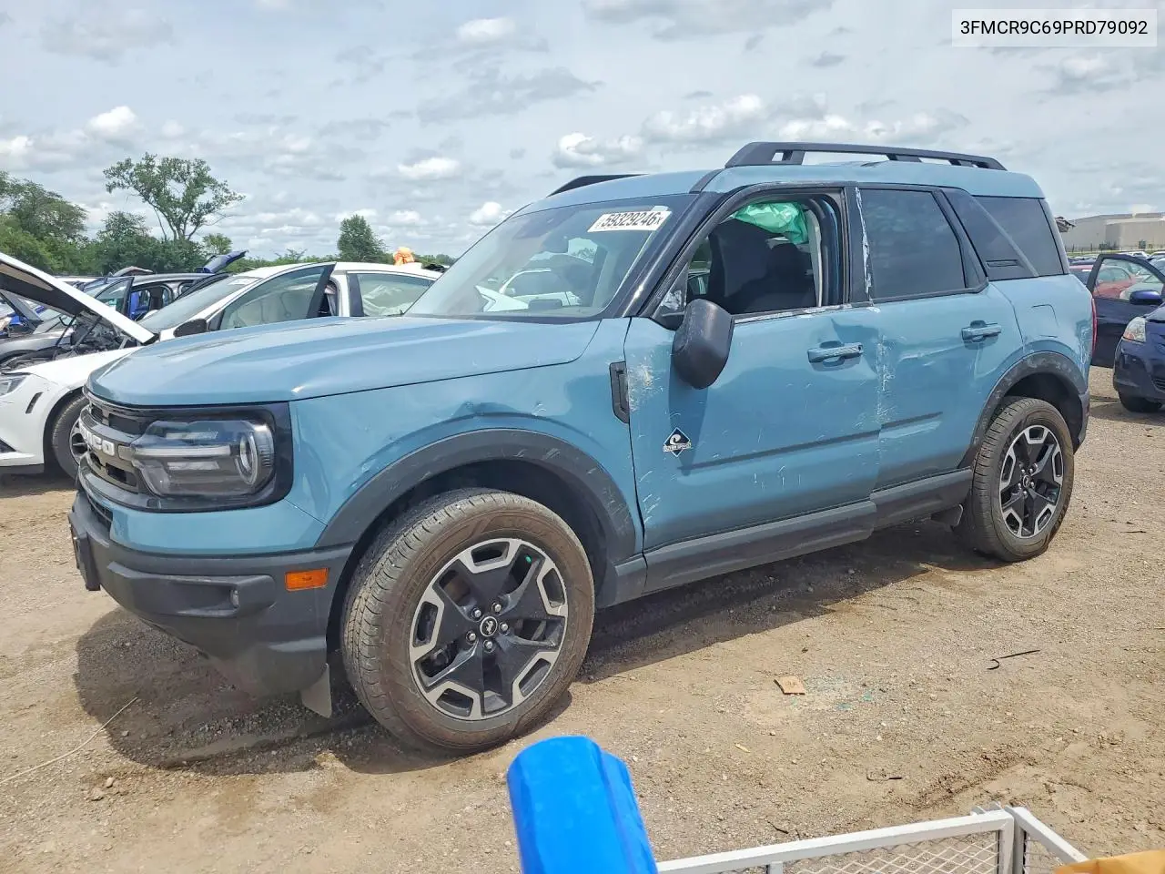 2023 Ford Bronco Sport Outer Banks VIN: 3FMCR9C69PRD79092 Lot: 59329246