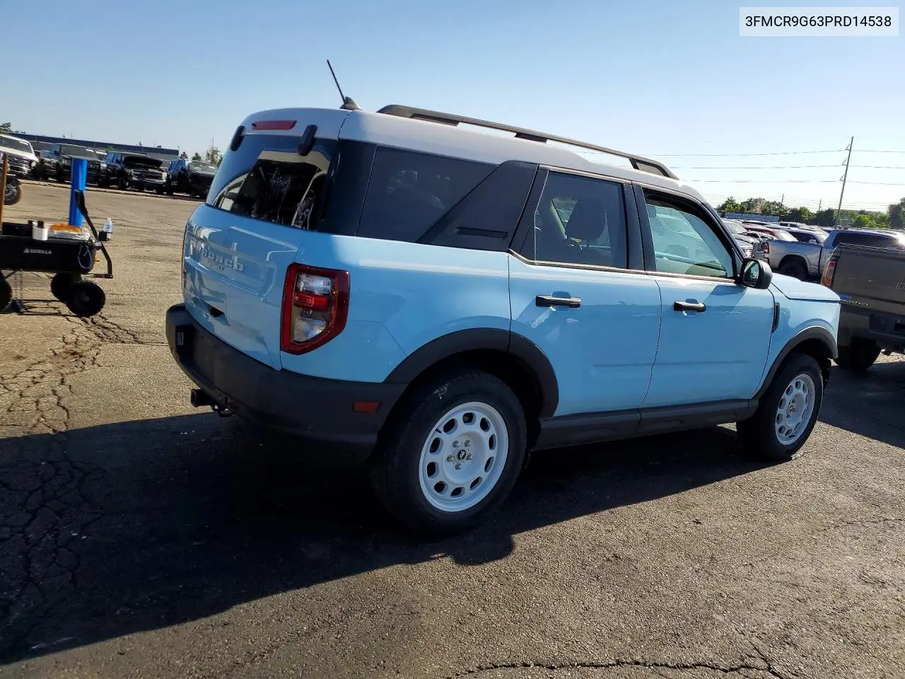 2023 Ford Bronco Sport Heritage VIN: 3FMCR9G63PRD14538 Lot: 59827056