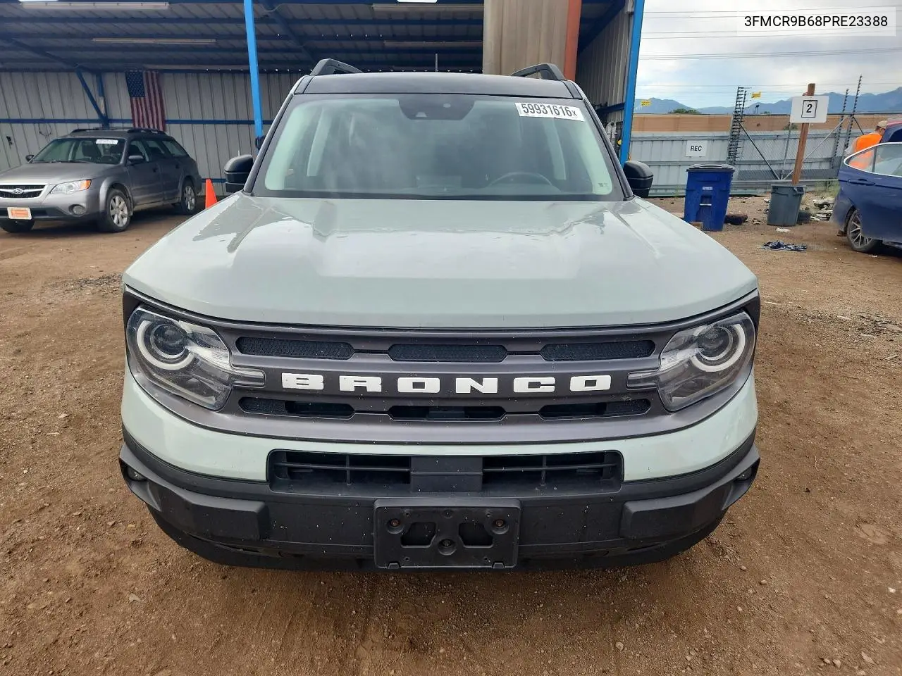 2023 Ford Bronco Sport Big Bend VIN: 3FMCR9B68PRE23388 Lot: 59931616