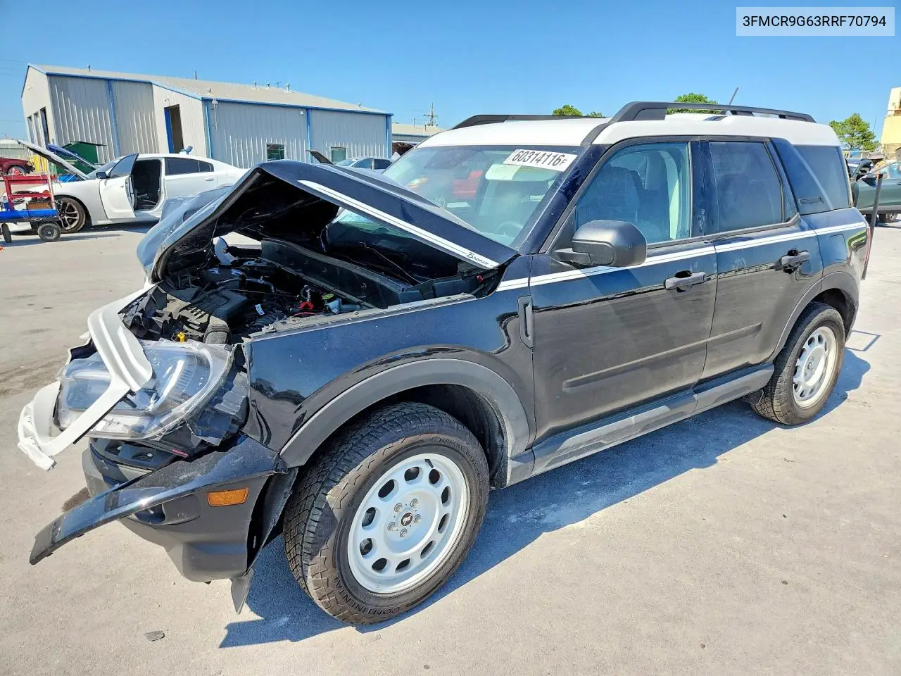 2024 Ford Bronco Sport Heritage VIN: 3FMCR9G63RRF70794 Lot: 60314116