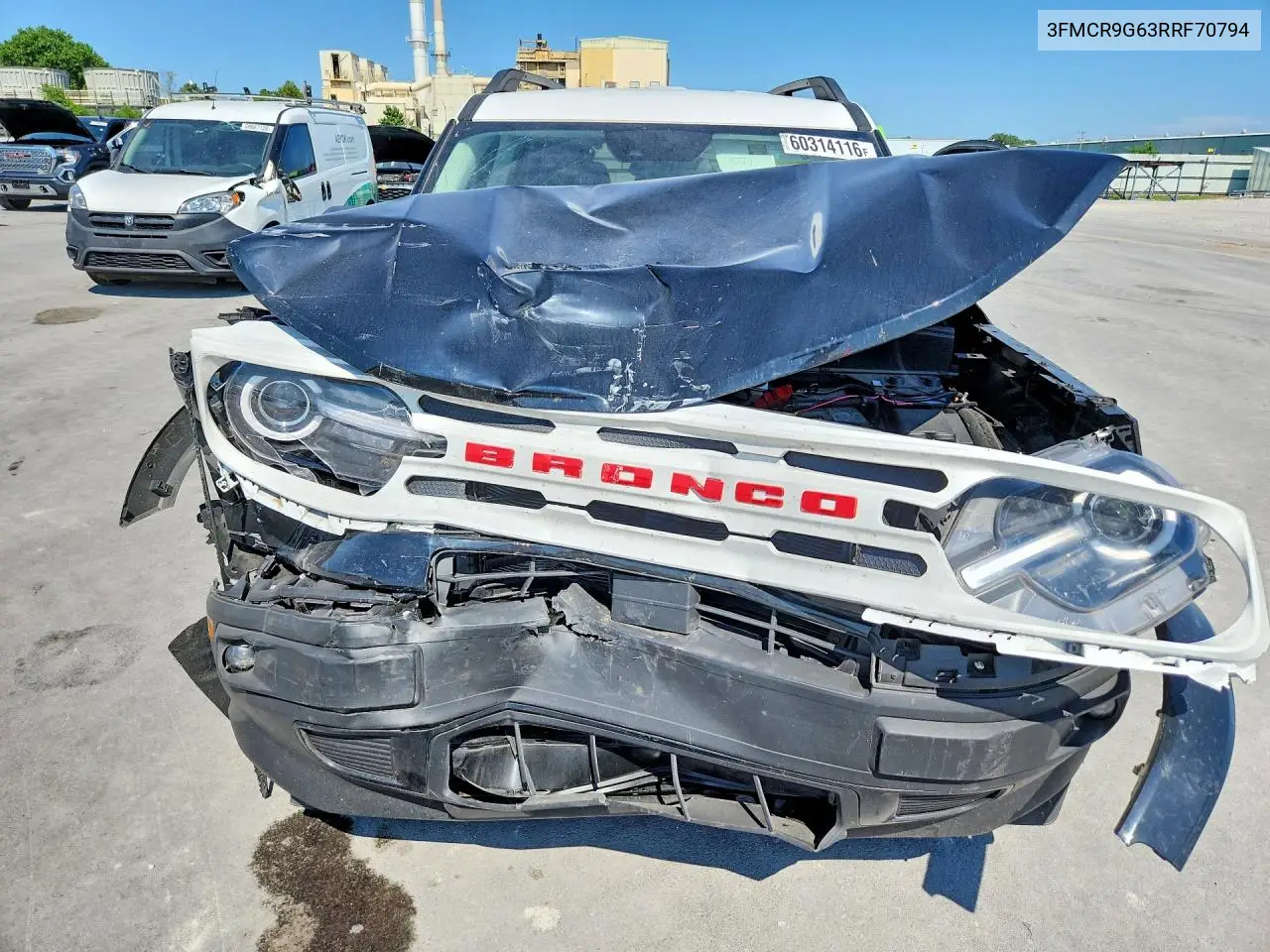 2024 Ford Bronco Sport Heritage VIN: 3FMCR9G63RRF70794 Lot: 60314116