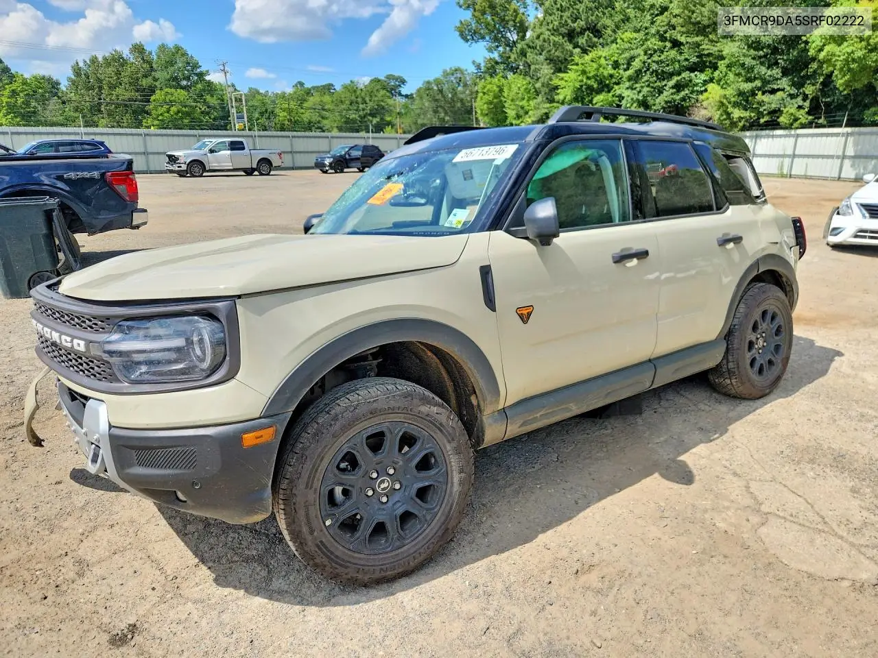 2025 Ford Bronco Sport Badlands VIN: 3FMCR9DA5SRF02222 Lot: 56713796