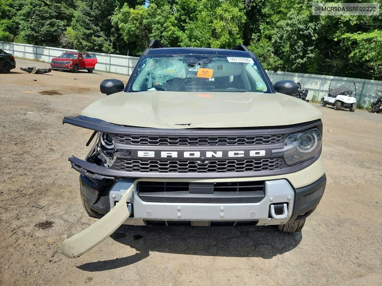 2025 Ford Bronco Sport Badlands VIN: 3FMCR9DA5SRF02222 Lot: 56713796