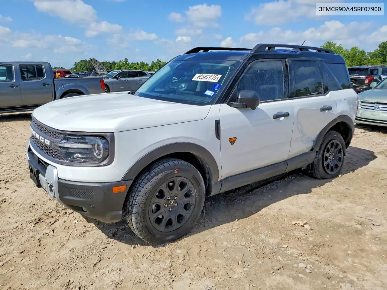 2025 Ford Bronco Sport Badlands VIN: 3FMCR9DA4SRF07900 Lot: 60362016