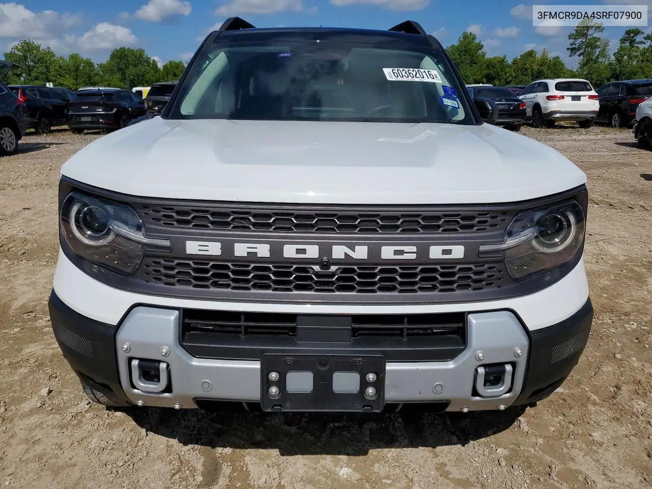 2025 Ford Bronco Sport Badlands VIN: 3FMCR9DA4SRF07900 Lot: 60362016