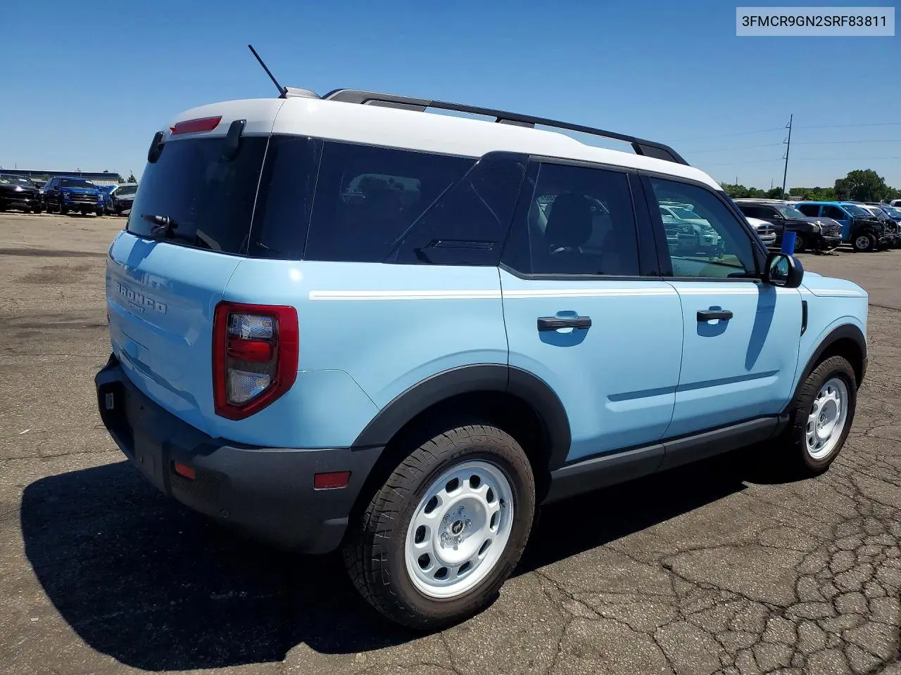 2025 Ford Bronco Sport Heritage VIN: 3FMCR9GN2SRF83811 Lot: 60416796