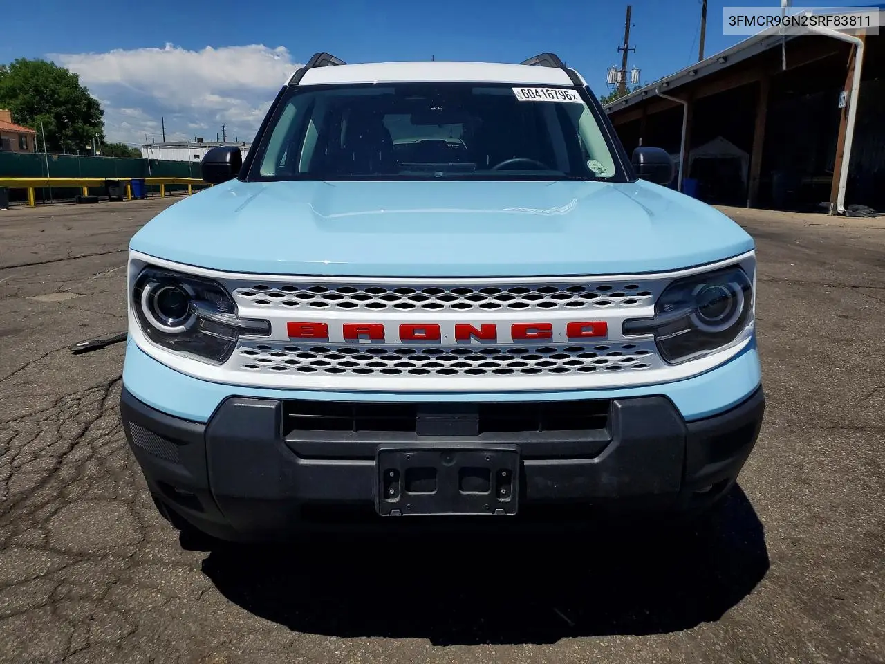 2025 Ford Bronco Sport Heritage VIN: 3FMCR9GN2SRF83811 Lot: 60416796