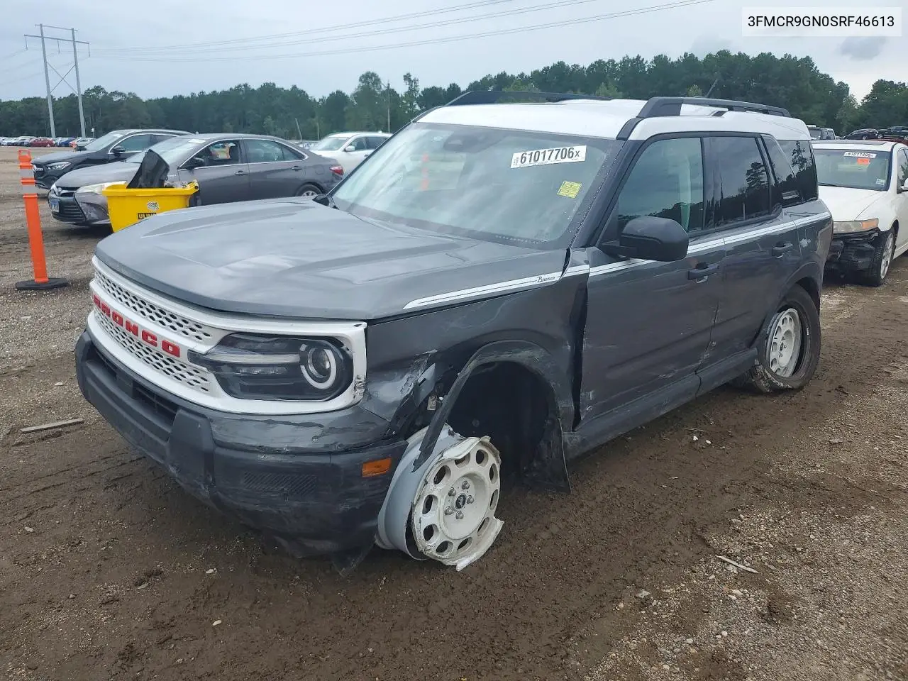 2025 Ford Bronco Sport Heritage VIN: 3FMCR9GN0SRF46613 Lot: 61017706