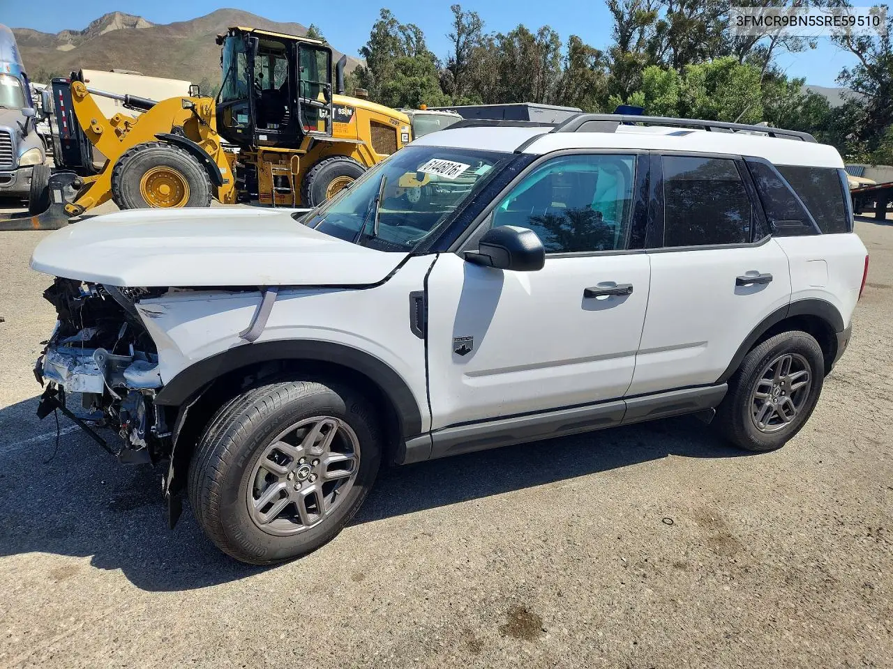 2025 Ford Bronco Sport Big Bend VIN: 3FMCR9BN5SRE59510 Lot: 61446016