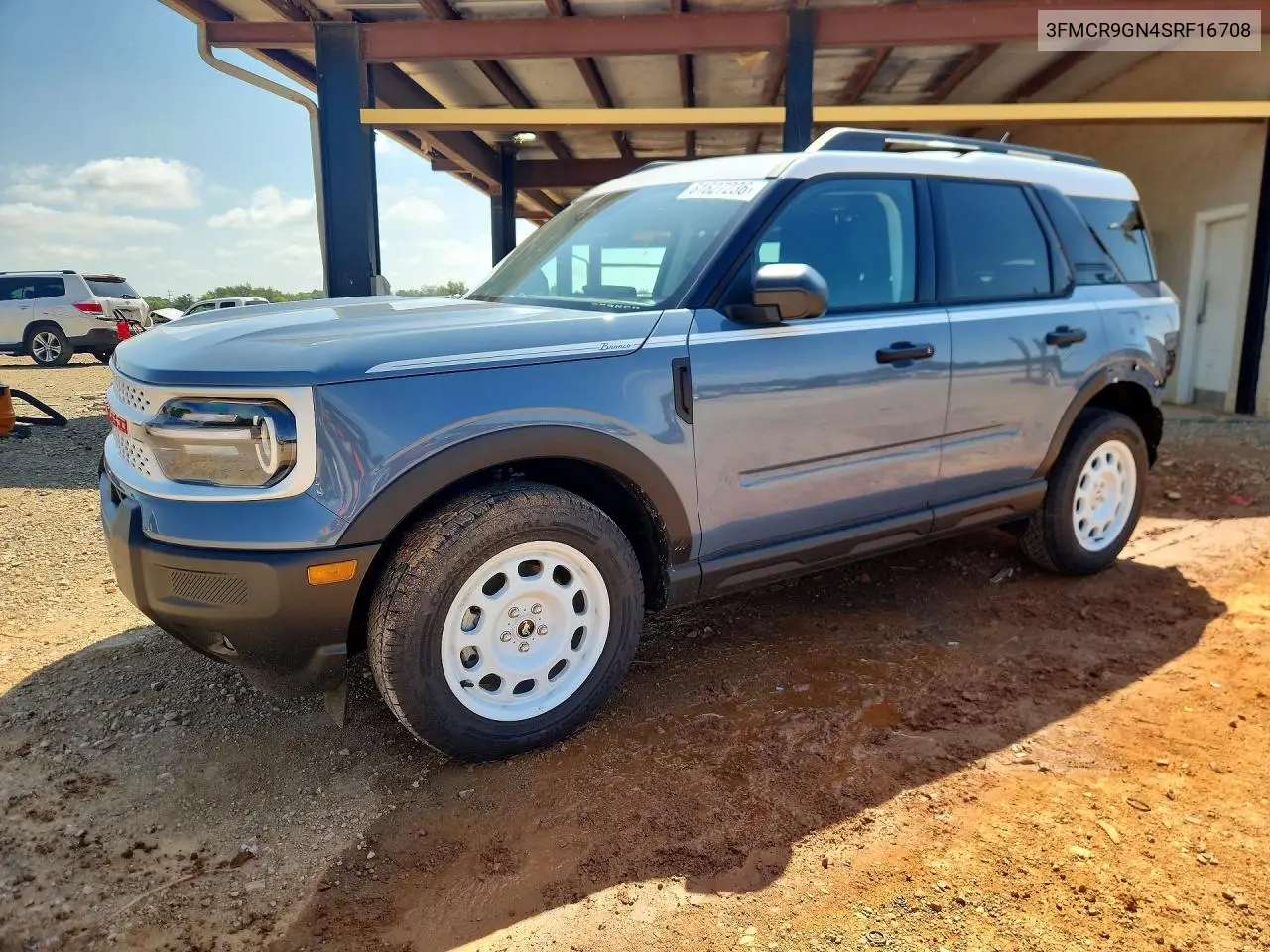 2025 Ford Bronco Sport Heritage VIN: 3FMCR9GN4SRF16708 Lot: 61627236