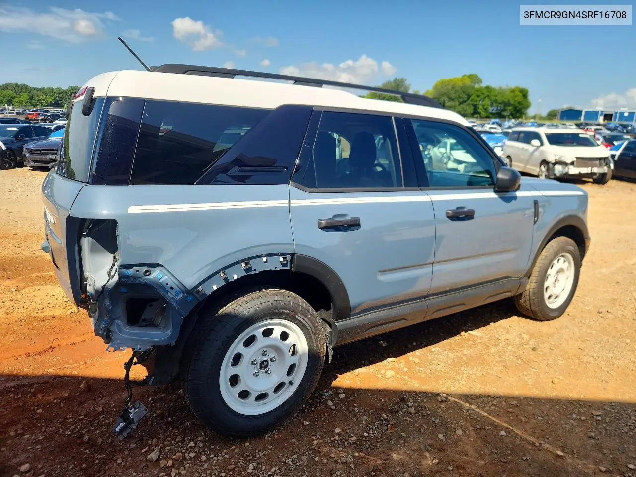2025 Ford Bronco Sport Heritage VIN: 3FMCR9GN4SRF16708 Lot: 61627236
