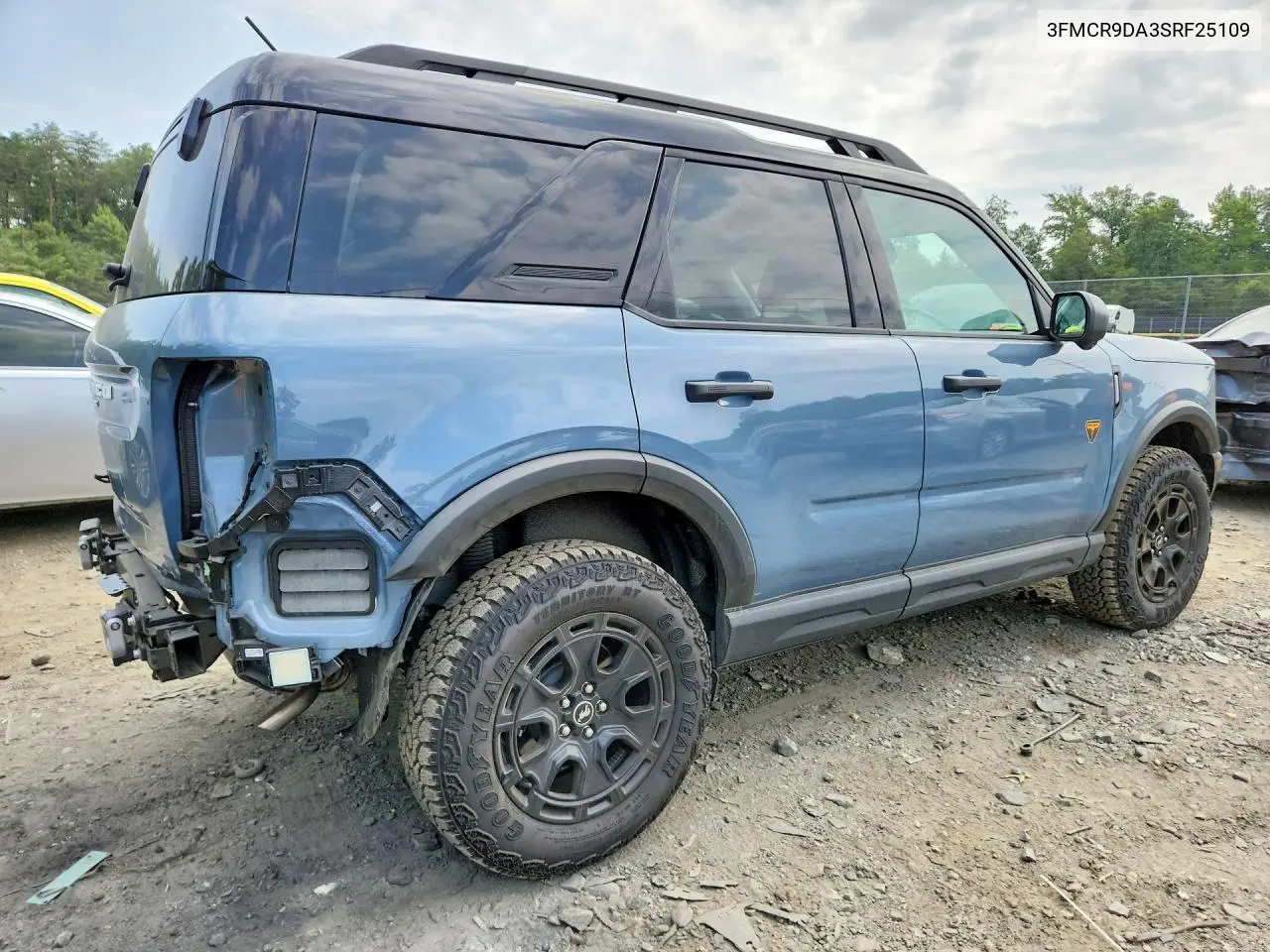 2025 Ford Bronco Sport Badlands VIN: 3FMCR9DA3SRF25109 Lot: 61659126