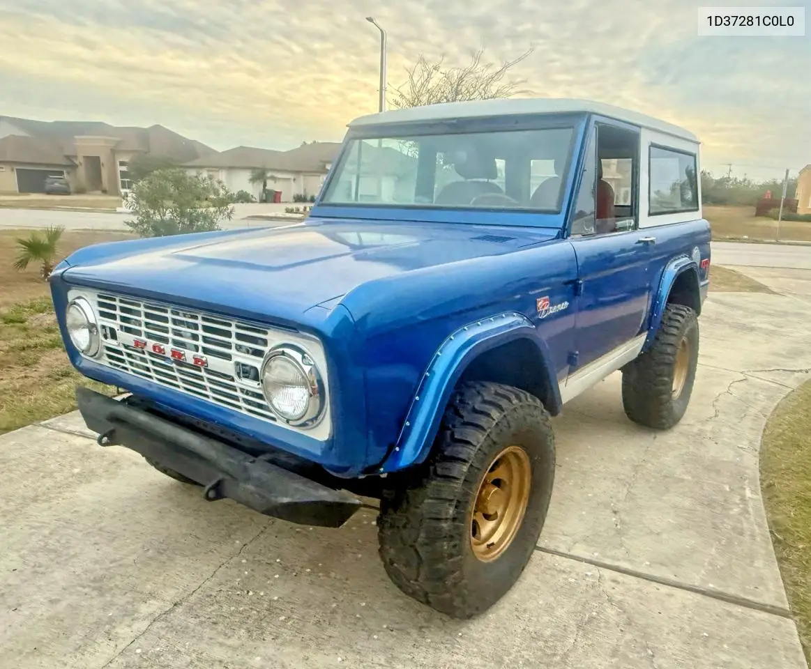 1966 Ford Bronco 4X4 VIN: 1D37281C0L0 Lot: 61822506