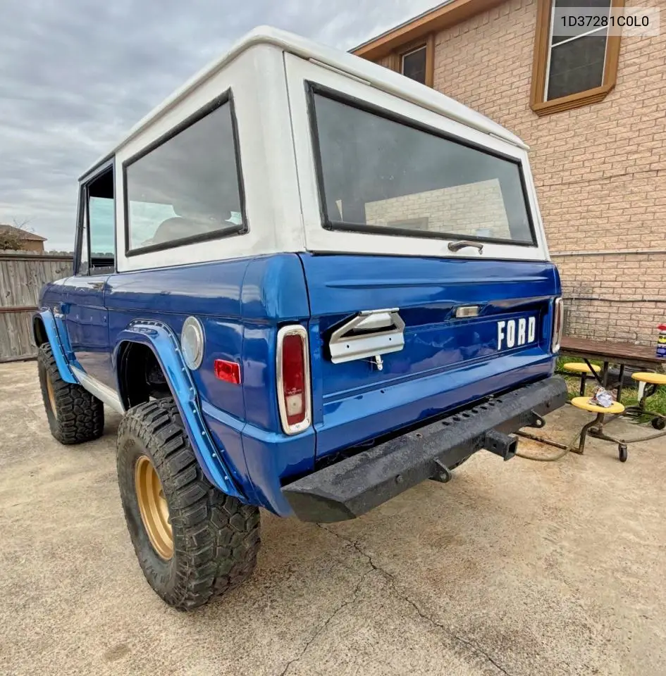 1966 Ford Bronco 4X4 VIN: 1D37281C0L0 Lot: 61822506