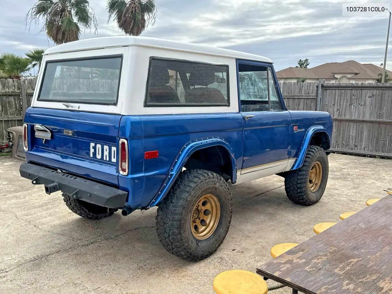 1966 Ford Bronco 4X4 VIN: 1D37281C0L0 Lot: 61822506