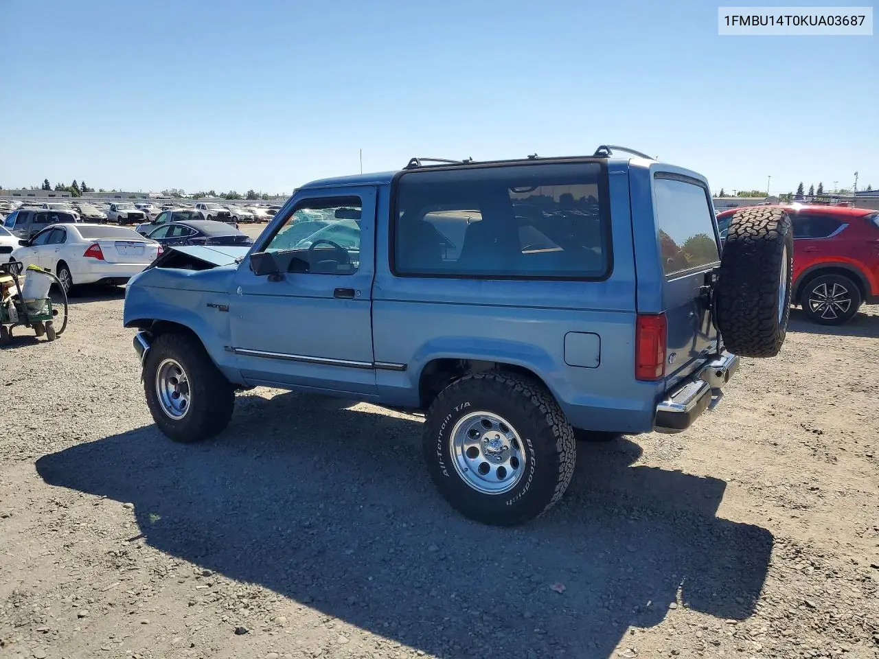 1989 Ford Bronco Ii VIN: 1FMBU14T0KUA03687 Lot: 60515846