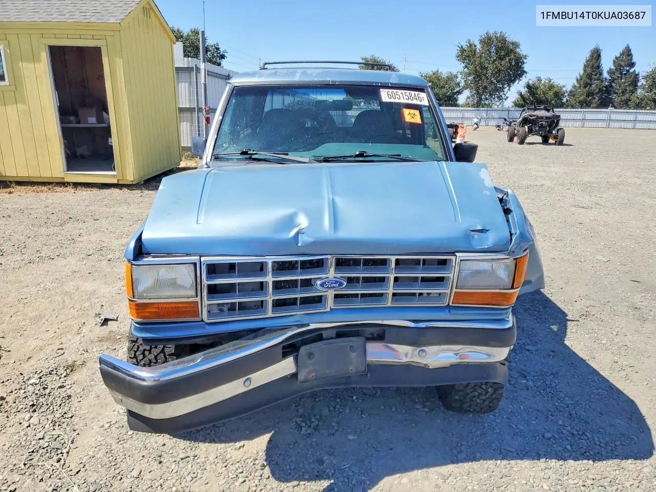 1989 Ford Bronco Ii VIN: 1FMBU14T0KUA03687 Lot: 60515846