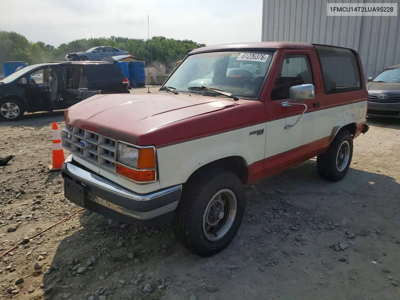 1990 Ford Bronco Ii VIN: 1FMCU14T2LUA95228 Lot: 61226376