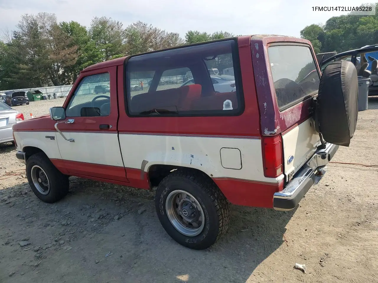 1990 Ford Bronco Ii VIN: 1FMCU14T2LUA95228 Lot: 61226376