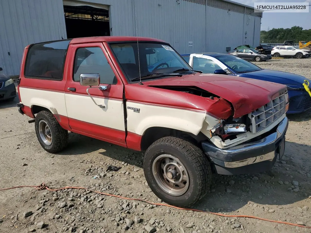 1990 Ford Bronco Ii VIN: 1FMCU14T2LUA95228 Lot: 61226376
