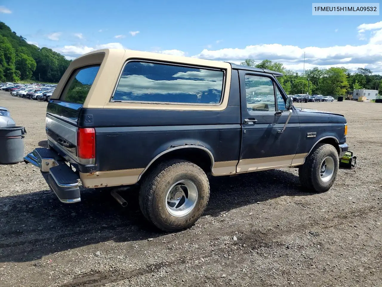 1991 Ford Bronco U100 VIN: 1FMEU15H1MLA09532 Lot: 57314916