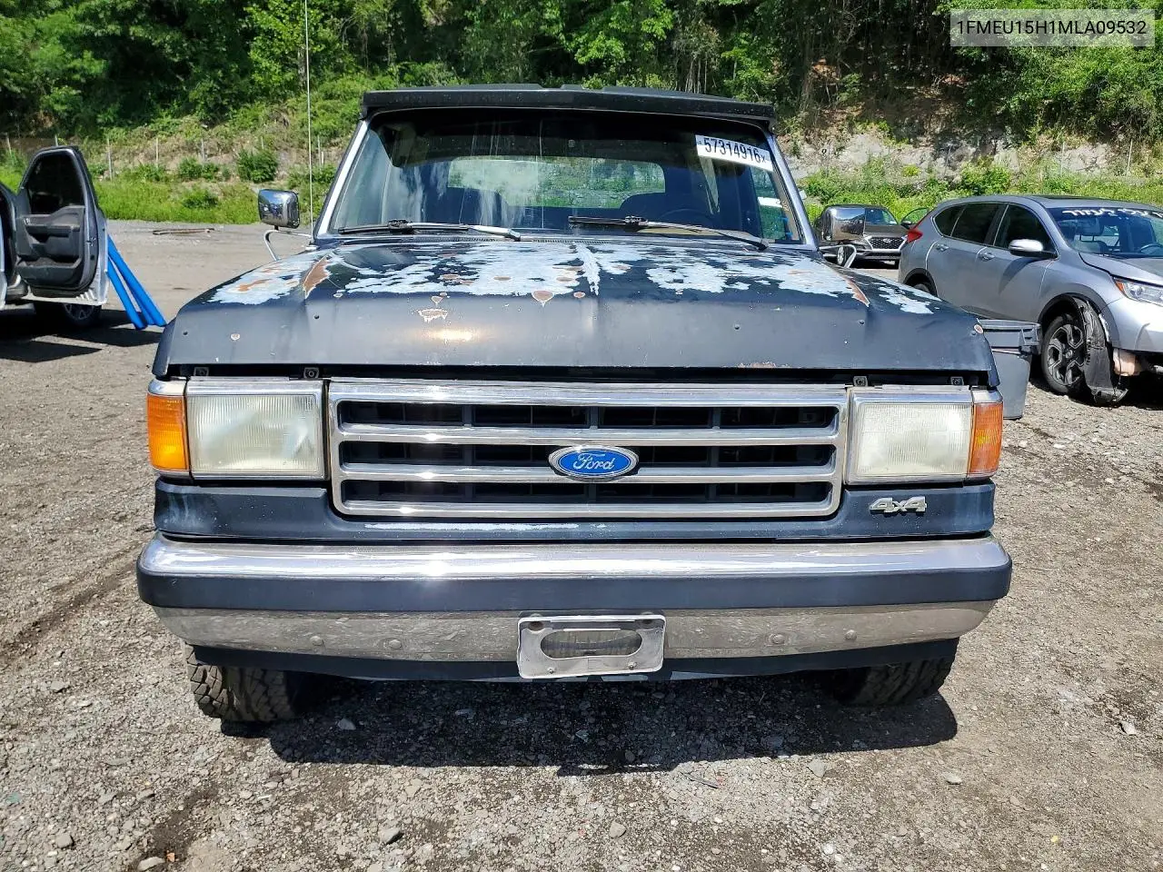 1991 Ford Bronco U100 VIN: 1FMEU15H1MLA09532 Lot: 57314916