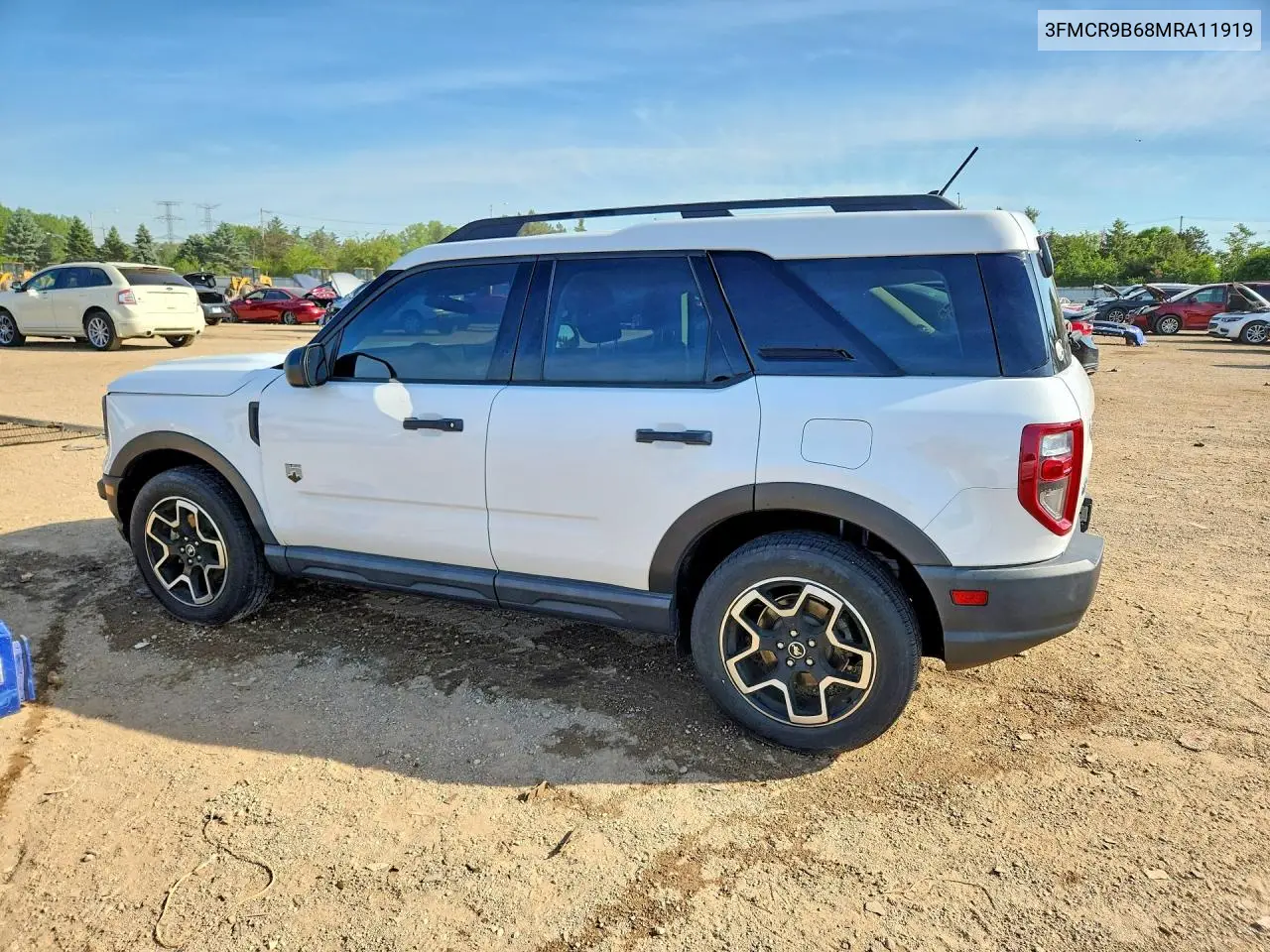 2021 Ford Bronco Sport Big Bend VIN: 3FMCR9B68MRA11919 Lot: 55190256