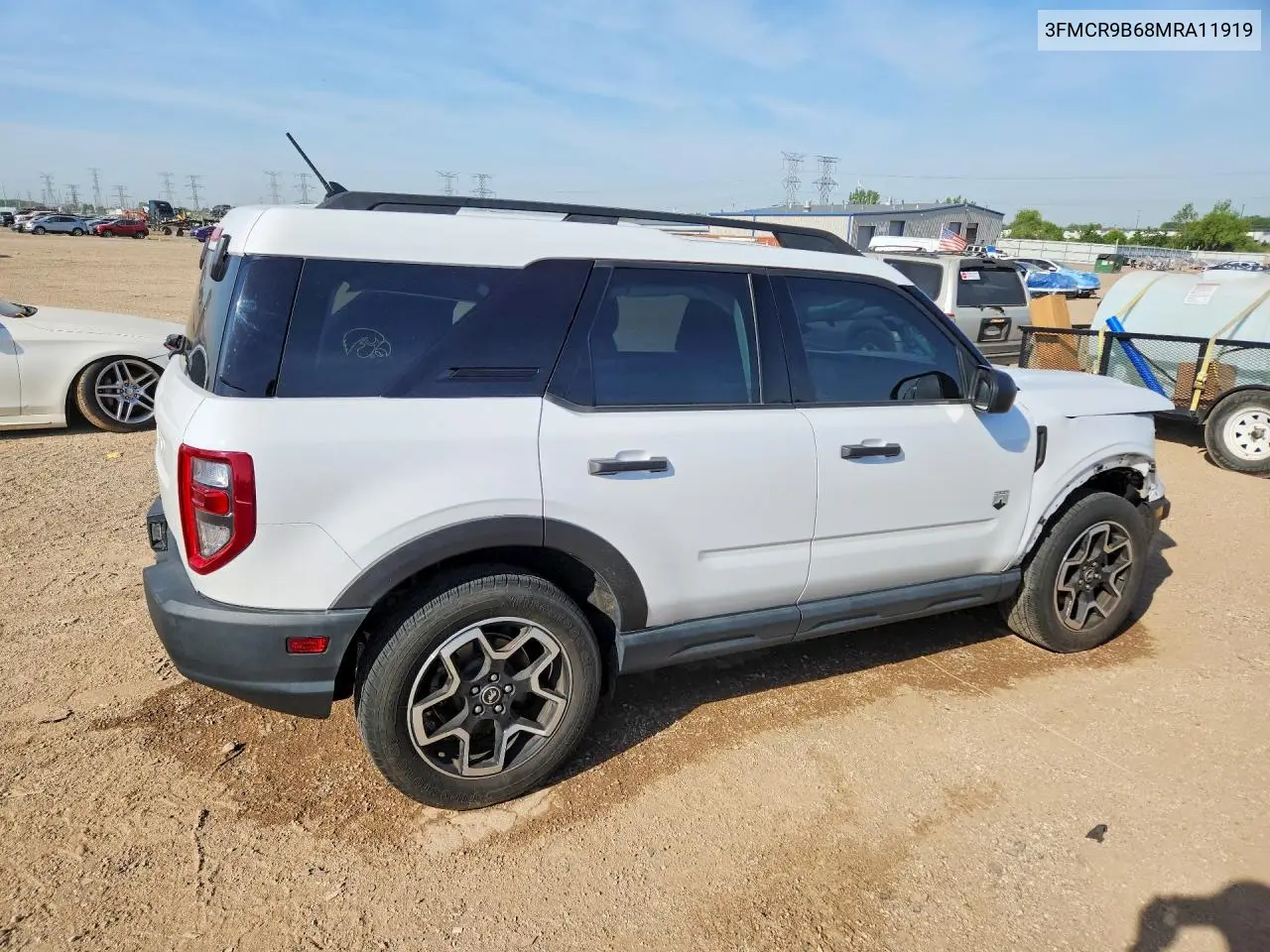 2021 Ford Bronco Sport Big Bend VIN: 3FMCR9B68MRA11919 Lot: 55190256