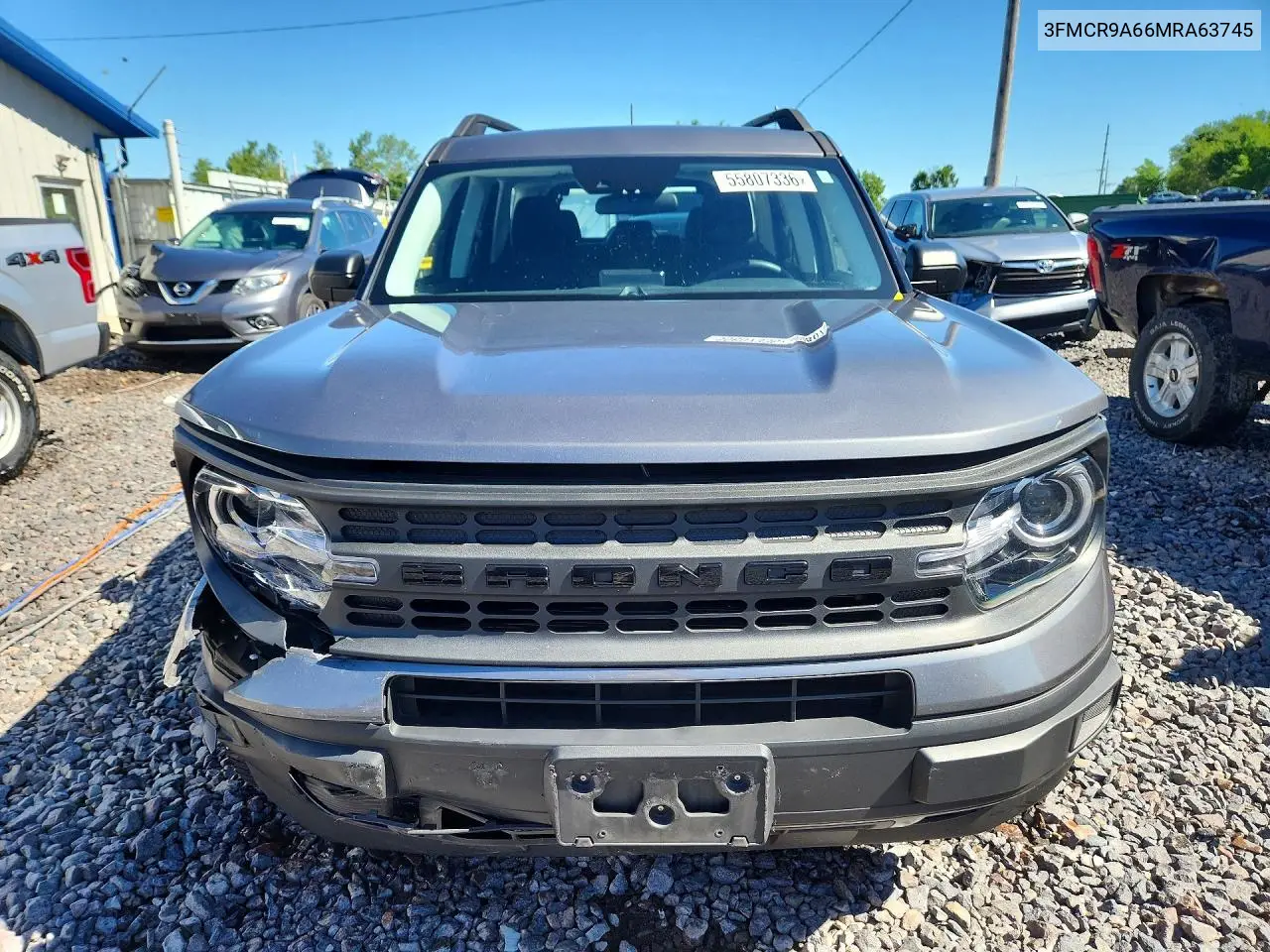 2021 Ford Bronco Sport VIN: 3FMCR9A66MRA63745 Lot: 55807336